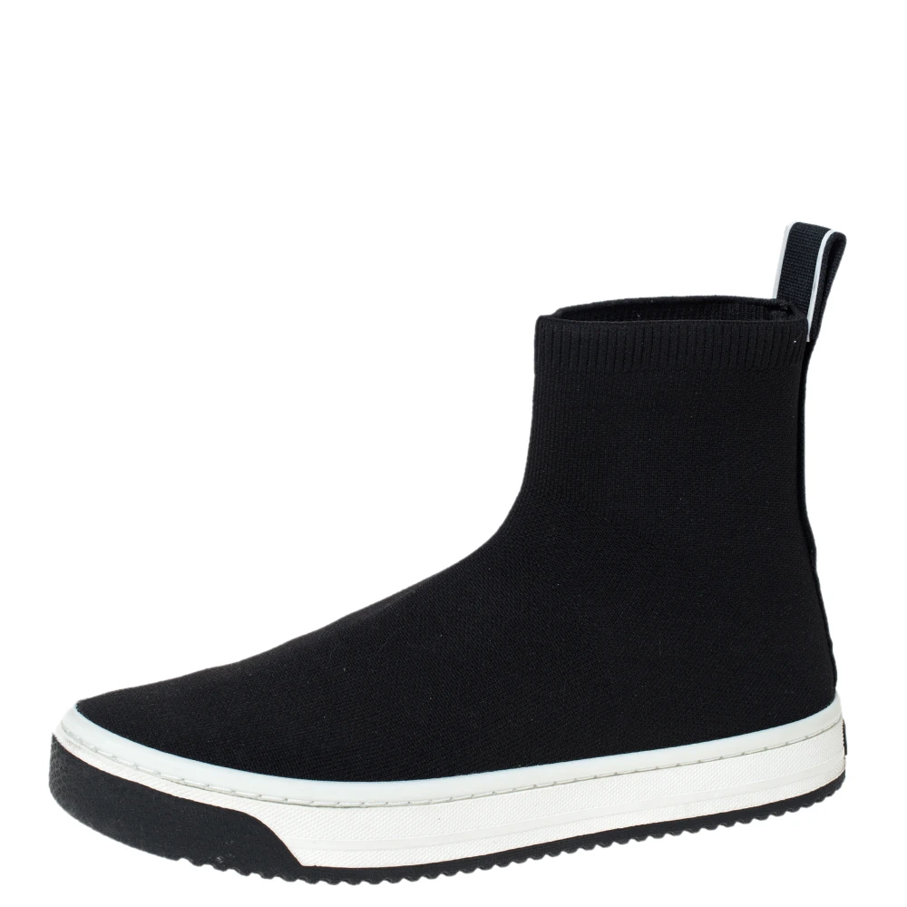 Marc Jacobs Black Knit Fabric Dart High Top Slip On Sneakers Size 40 For Women 1 Marc Jacobs Black Knit Fabric Dart High Top Slip On Sneakers Size 40 For Women