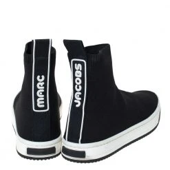 Marc Jacobs Black Knit Fabric Dart High Top Slip On Sneakers Size 40 For Women 12 Marc Jacobs Black Knit Fabric Dart High Top Slip On Sneakers Size 40 For Women -Marc Jacobs shop luxury women marc jacobs used shoes p299764 006