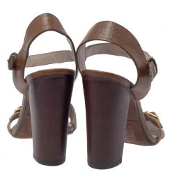 Marc Jacobs Brown Pony Hair And Leather Ankle Strap Sandals Size 39.5 For Women -Marc Jacobs shop luxury women marc jacobs used shoes p307866 003