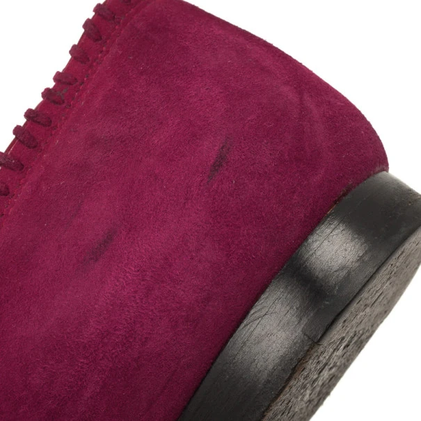 Marc Jacobs Pink Suede Safety Pin Ballet Flats Size 38.5 For Women 6 Marc Jacobs Pink Suede Safety Pin Ballet Flats Size 38.5 For Women - Image 6