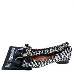 Marc Jacobs Multicolor Tweed And Patent Leather Crystal Embellished Ballet Flats Size 41 For Women 15 Marc Jacobs Multicolor Tweed And Patent Leather Crystal Embellished Ballet Flats Size 41 For Women -Marc Jacobs shop luxury women marc jacobs used shoes p336838 006