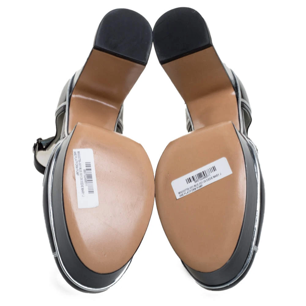 Marc Jacobs Black Patent Leather Edie Mary Jane Platform Pumps Size 39.5 For Women 6 Marc Jacobs Black Patent Leather Edie Mary Jane Platform Pumps Size 39.5 For Women - Image 6