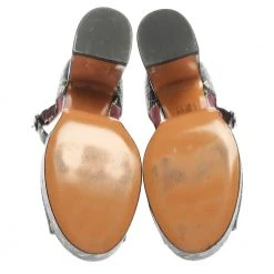 Marc Jacobs Multicolor Snake Embossed Leather Sky Floral Platform Sandals Size 38 For Women 13 Marc Jacobs Multicolor Snake Embossed Leather Sky Floral Platform Sandals Size 38 For Women -Marc Jacobs shop luxury women marc jacobs used shoes p355645 007