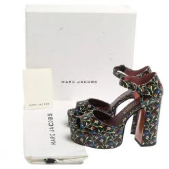 Marc Jacobs Multicolor Snake Embossed Leather Sky Floral Platform Sandals Size 38 For Women 15 Marc Jacobs Multicolor Snake Embossed Leather Sky Floral Platform Sandals Size 38 For Women -Marc Jacobs shop luxury women marc jacobs used shoes p355645 009