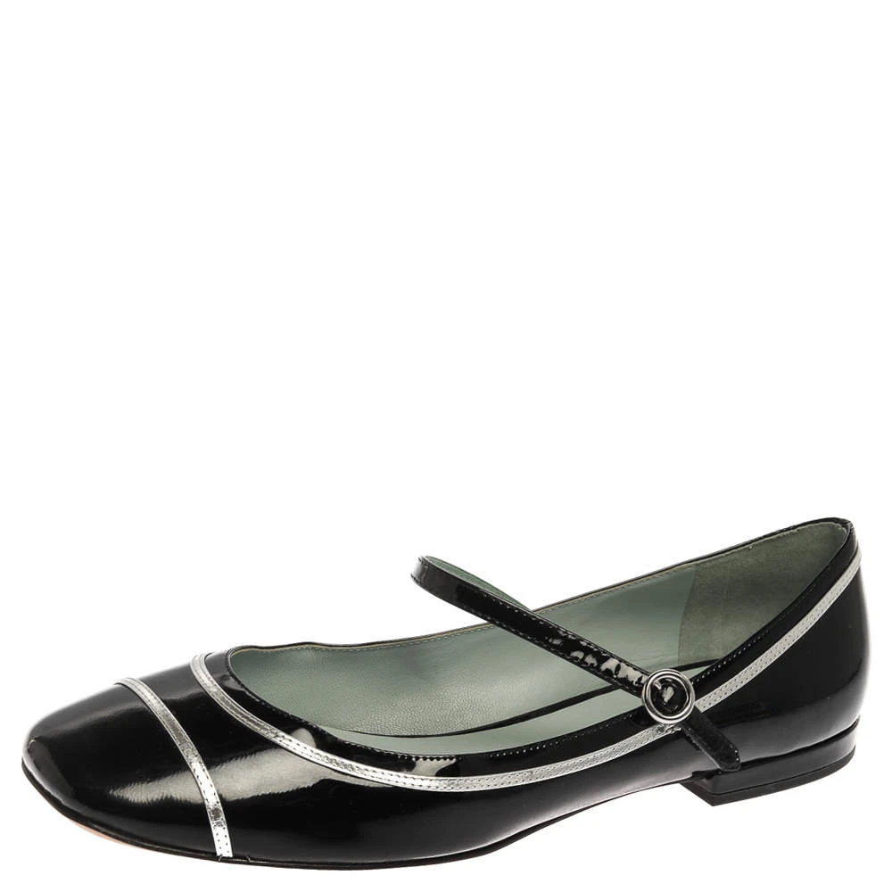 Marc Jacobs Black Patent Leather Poppy Mary Jane Ballet Flat Size 39.5 For Women 1 Marc Jacobs Black Patent Leather Poppy Mary Jane Ballet Flat Size 39.5 For Women