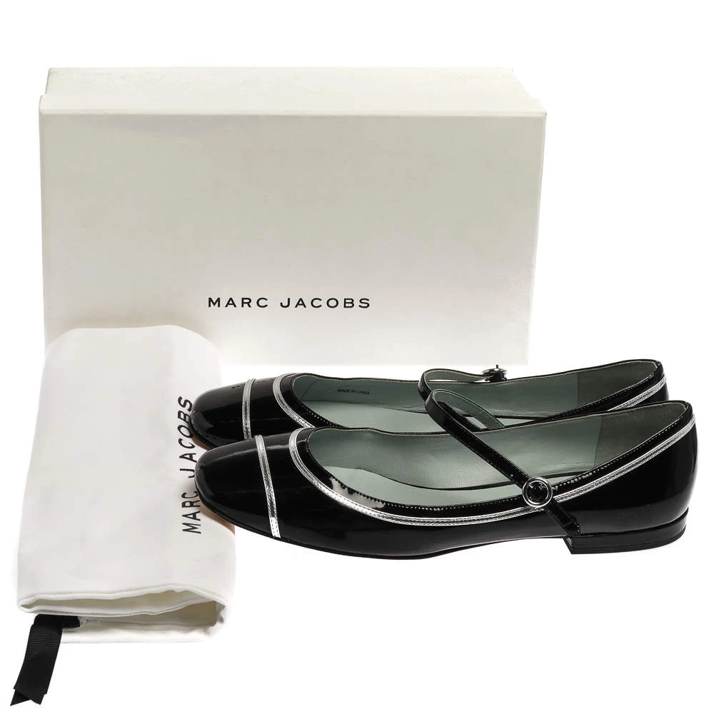 Marc Jacobs Black Patent Leather Poppy Mary Jane Ballet Flat Size 39.5 For Women 8 Marc Jacobs Black Patent Leather Poppy Mary Jane Ballet Flat Size 39.5 For Women - Image 8
