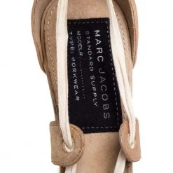 Marc Jacobs Metallic Bronze Leather Ankle Tie Pumps Size 40 For Women -Marc Jacobs shop luxury women marc jacobs used shoes p396524 006