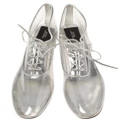 Marc Jacobs Silver PVC And Leather Transparent Clear Heel Oxfords Size 41 For Women 10 Marc Jacobs Silver PVC And Leather Transparent Clear Heel Oxfords Size 41 For Women -Marc Jacobs shop luxury women marc jacobs used shoes p398612 009