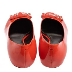 Marc Jacobs Orange Patent Leather Embellished Bow Ballet Flats Size 37.5 For Women 12 Marc Jacobs Orange Patent Leather Embellished Bow Ballet Flats Size 37.5 For Women -Marc Jacobs shop luxury women marc jacobs used shoes p421864 006