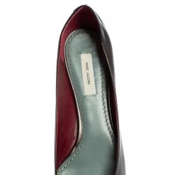 Marc Jacobs Dark Burgundy Leather Bow Pointed Toe Ballet Flats Size 38.5 For Women -Marc Jacobs shop luxury women marc jacobs used shoes p421907 006