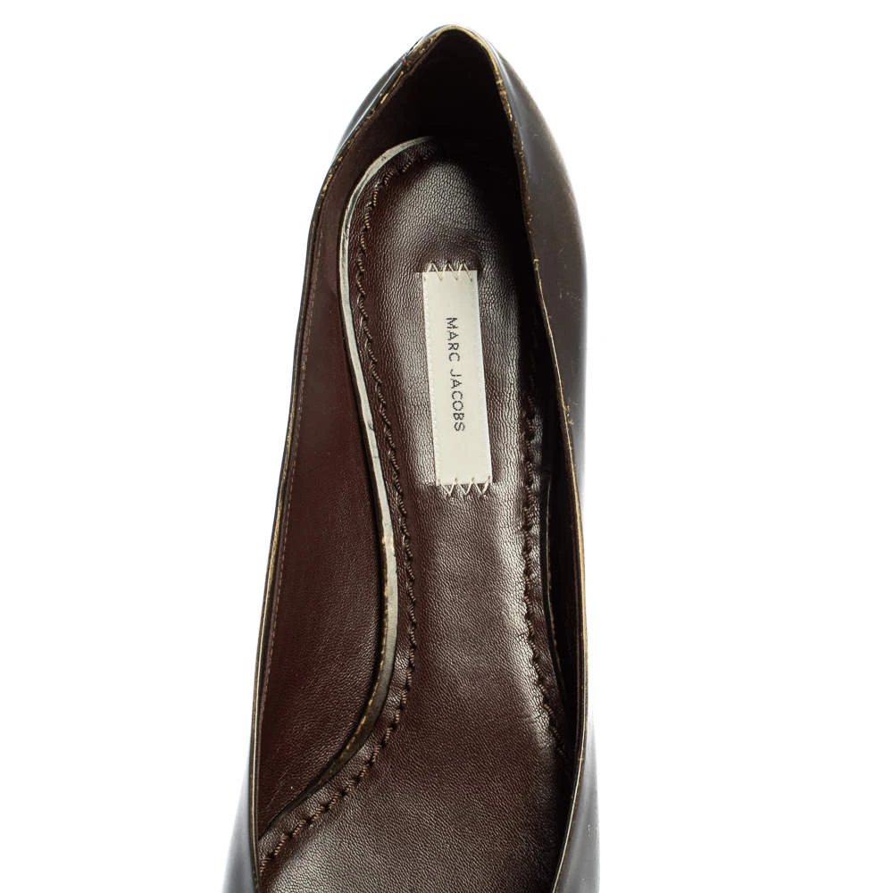 Marc Jacobs Two Tone Leather Bow Ballet Flats Size 38.5 For Women 7 Marc Jacobs Two Tone Leather Bow Ballet Flats Size 38.5 For Women - Image 7