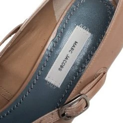 Marc Jacobs Beige Leather Mary Jane Pumps Size 39 For Women -Marc Jacobs shop luxury women marc jacobs used shoes p422174 005