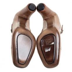 Marc Jacobs Beige Leather Mary Jane Pumps Size 39 For Women -Marc Jacobs shop luxury women marc jacobs used shoes p422174 008