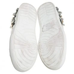 Marc Jacobs Silver Patent Leather Daisy Low Top Sneakers Size 41 For Women -Marc Jacobs shop luxury women marc jacobs used shoes p453220 007