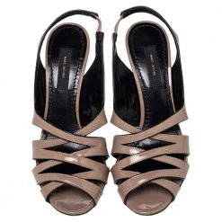 Marc Jacobs Beige Patent Leather Strappy Slingback Sandals Size 36.5 For Women 10 Marc Jacobs Beige Patent Leather Strappy Slingback Sandals Size 36.5 For Women -Marc Jacobs shop luxury women marc jacobs used shoes p476400 005