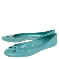 Marc Jacobs Blue Rubber Ballet Flats Size 38 For Women 11 Marc Jacobs Blue Rubber Ballet Flats Size 38 For Women -Marc Jacobs shop luxury women marc jacobs used shoes p487486 009
