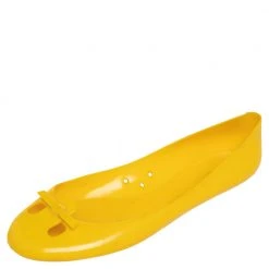 Marc Jacobs Yellow Jelly Mouse Ballet Flats Size 38 For Women