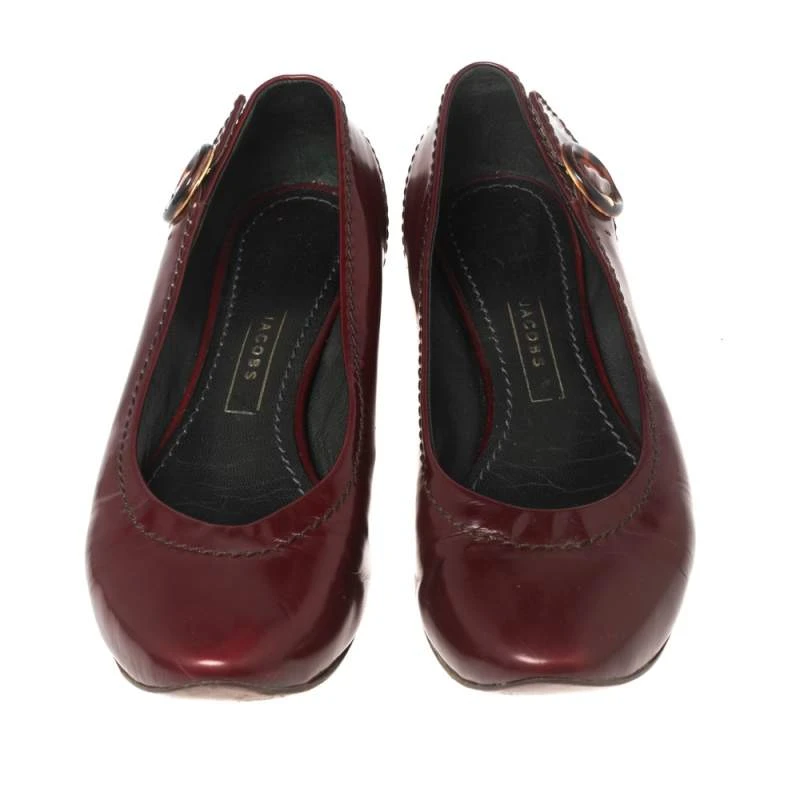 Marc Jacobs Burgundy Patent Ballet Flats Size 37 For Women 3 Marc Jacobs Burgundy Patent Ballet Flats Size 37 For Women - Image 3