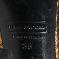 Marc Jacobs Metallic Gold Python Ankle Strap Sandals Size 39 For Women -Marc Jacobs shop luxury women marc jacobs used shoes p617788 006