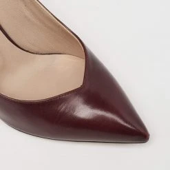 Marc Jacobs Burgundy Leather And Python Embossed Pointed Toe Block Heel Pumps Size 35 For Women 15 Marc Jacobs Burgundy Leather And Python Embossed Pointed Toe Block Heel Pumps Size 35 For Women -Marc Jacobs shop luxury women marc jacobs used shoes p631034 008