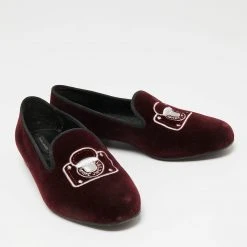Marc Jacobs Burgundy Velvet Embroidered Smoking Slippers Size 36 For Women 12 Marc Jacobs Burgundy Velvet Embroidered Smoking Slippers Size 36 For Women -Marc Jacobs shop luxury women marc jacobs used shoes p655722 006