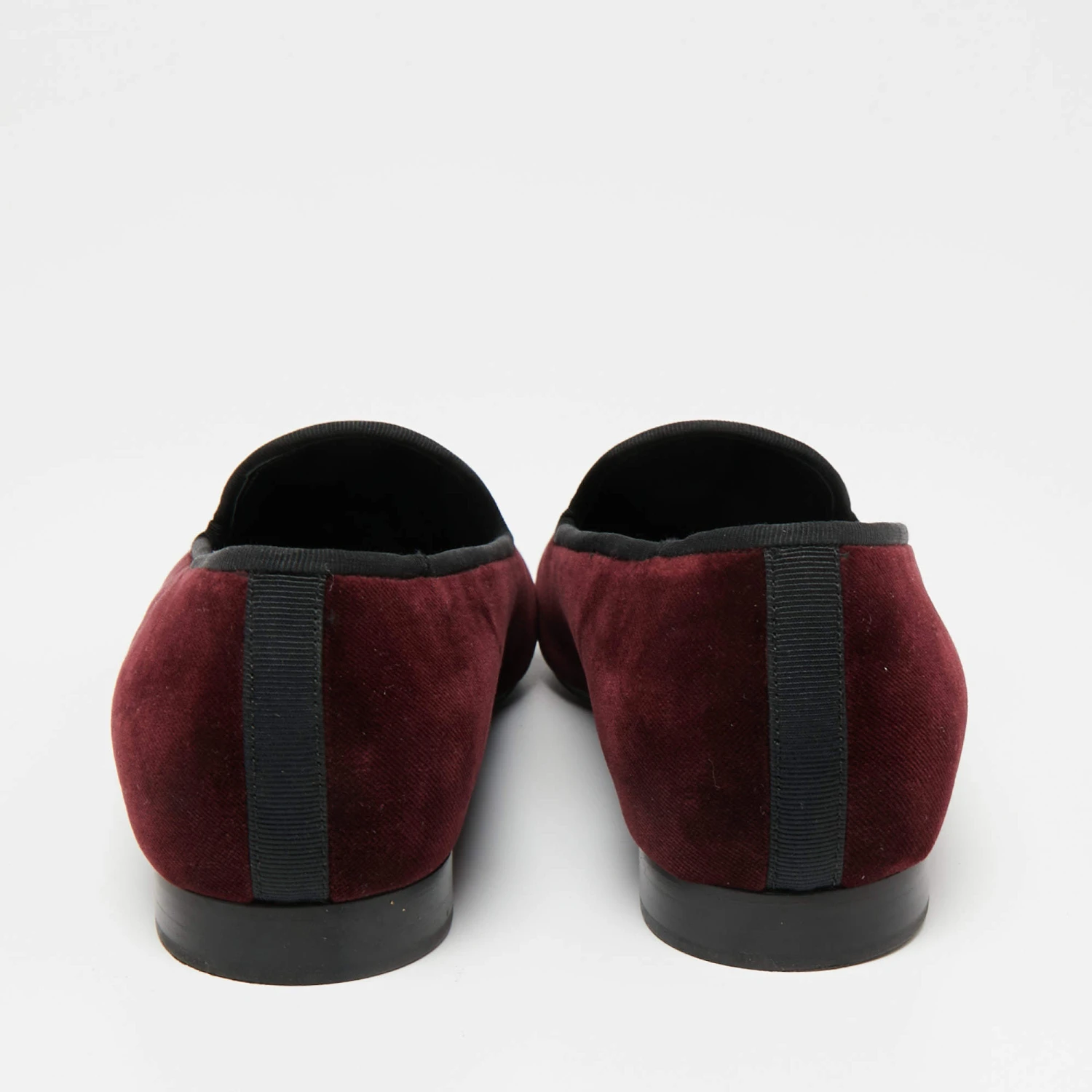 Marc Jacobs Burgundy Velvet Embroidered Smoking Slippers Size 36 For Women 5 Marc Jacobs Burgundy Velvet Embroidered Smoking Slippers Size 36 For Women - Image 5