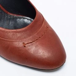 Marc Jacobs Brown Leather Round Toe Pumps Size 36.5 For Women 15 Marc Jacobs Brown Leather Round Toe Pumps Size 36.5 For Women -Marc Jacobs shop luxury women marc jacobs used shoes p661390 007