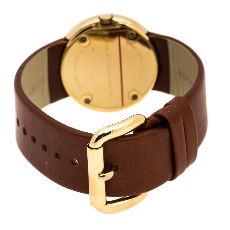 Marc By Marc Jacobs White Yellow Gold Plated MBM8520 Women's Wristwatch 33 Mm For Women 5 Marc By Marc Jacobs White Yellow Gold Plated MBM8520 Women's Wristwatch 33 Mm For Women - Image 5