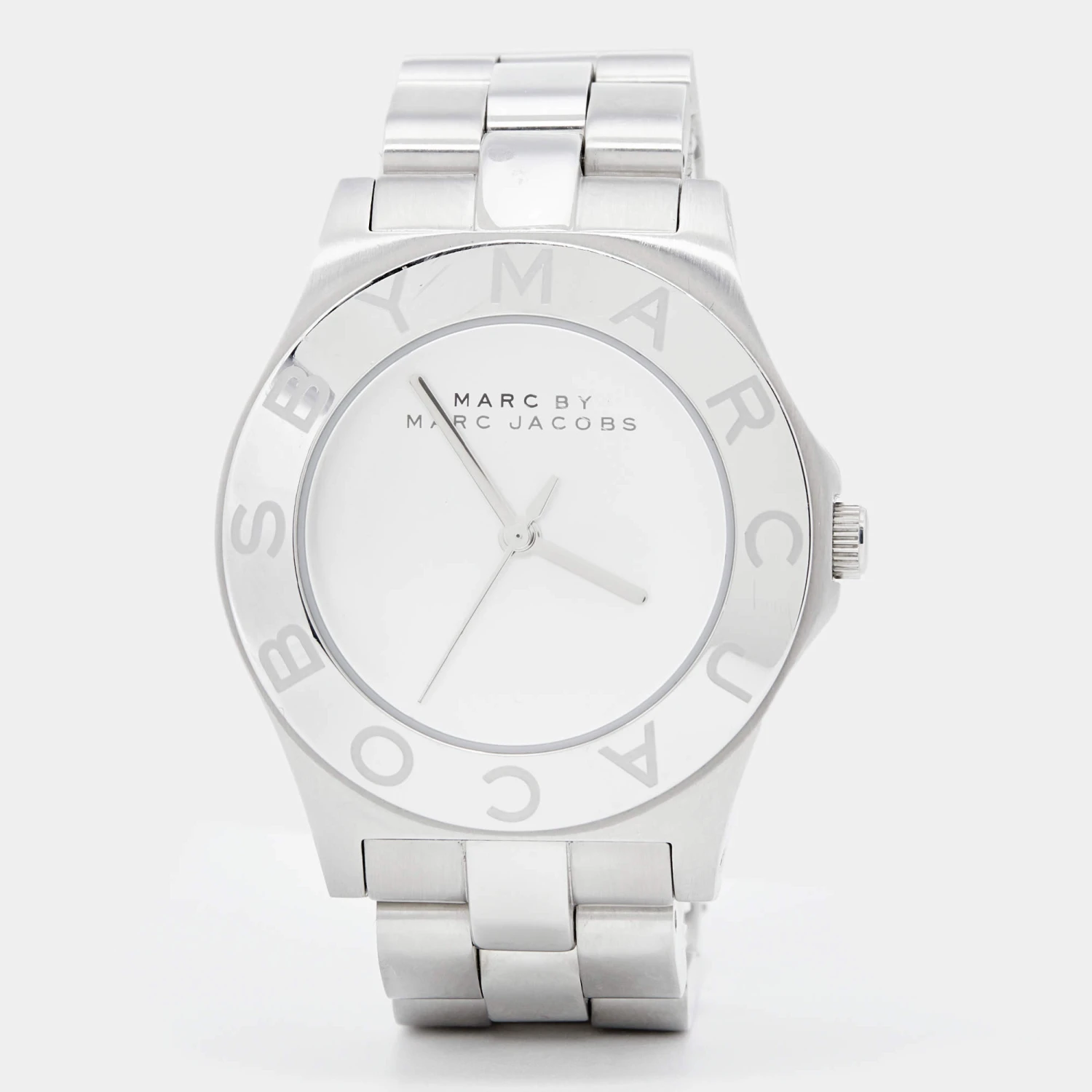 Marc By Marc Jacobs Silver Stainless Steel Blade MBM3125 Women's Wristwatch 36 Mm For Women 1 Marc By Marc Jacobs Silver Stainless Steel Blade MBM3125 Women's Wristwatch 36 Mm For Women
