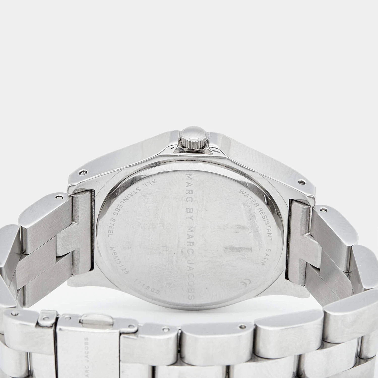 Marc By Marc Jacobs Silver Stainless Steel Blade MBM3125 Women's Wristwatch 36 Mm For Women 4 Marc By Marc Jacobs Silver Stainless Steel Blade MBM3125 Women's Wristwatch 36 Mm For Women - Image 4
